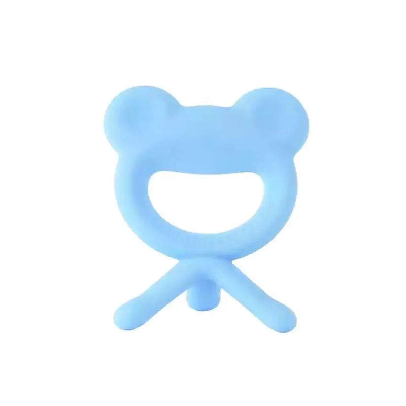 Прорезыватель-пустышка с героями мультфильмов, Прорезыватель для зубов, силиконовая игрушка в форме лягушек