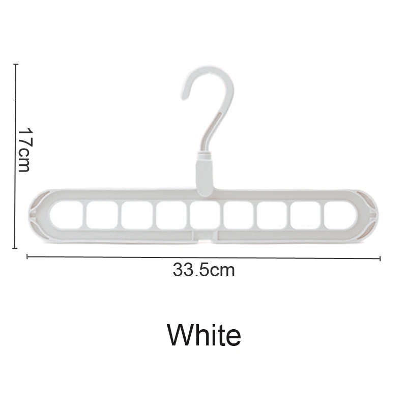 Волшебная многопортовая поддержка круг вешалка для одежды сушилка для одежды многофункциональные пластиковые вешалки для одежды домашние вешалки для хранения - Цвет: white 315003
