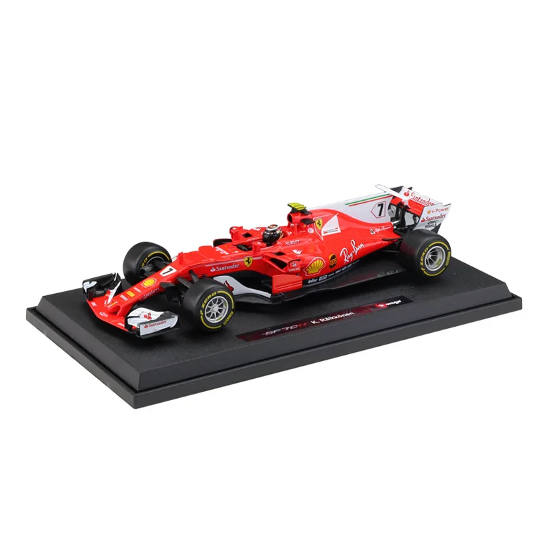 Bburago 1:18 Ferrari 70th anniversary FERRARI SF70H 2017 F1 racing model alloy car model Collect gifts toy bburago 1 18 new ferrari 70th anniversary of the 488gtb car sports car simulation alloy car model collect gifts toy