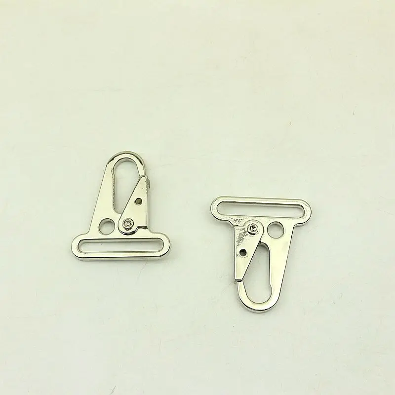 10Pcs 38mm Black Metal Hook Buckles Snap Trigger for Dog Collar Webbing Chain Clasp Bag Strap Hang Buckle Accessories