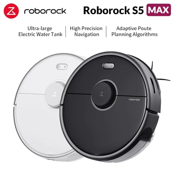 

Roborock S5 Max Robot Vacuum Cleaner Smart Sweeping Cleaning Electric Mop Upgrade of S50 S55 Home Carpet Dust Robotic Collector