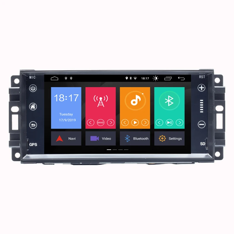 Android 9 Автомобильный мультимедийный dvd-плеер радио для Chrysler 300C jeep Compass/Dodge/Grand Cherokee gps навигация Стерео FM obd2 DSP