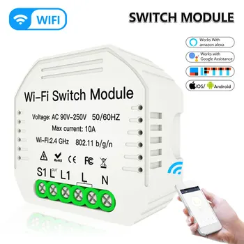 

Smart interruptor Wifi Switch module Smart Life Switch Smart Home Breaker Module Alexa google home home automation