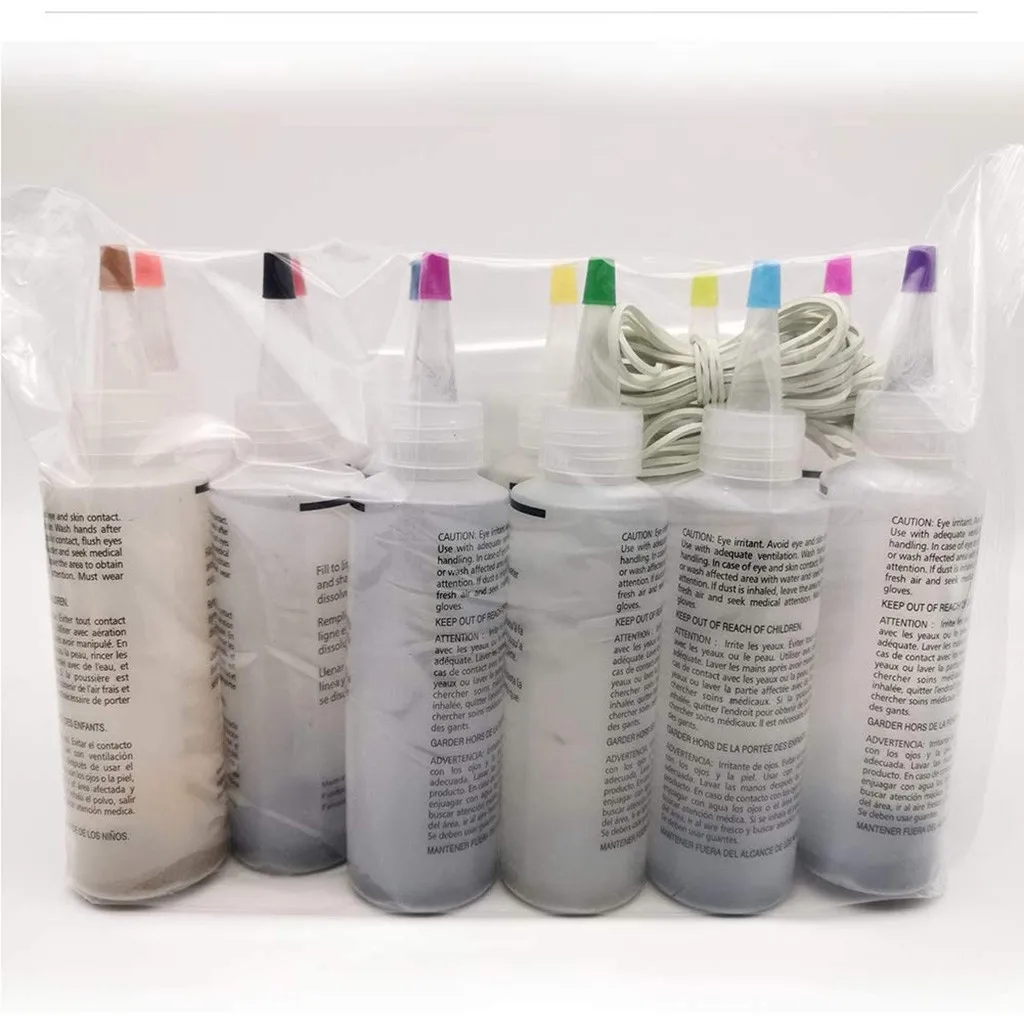 tie dye kit 6/8/10 Bottles Kit Muti-Color Dyes Permanent Paint For DIY Arts ClotheS Fabric Cotton and linen suit pigment | Дом и сад
