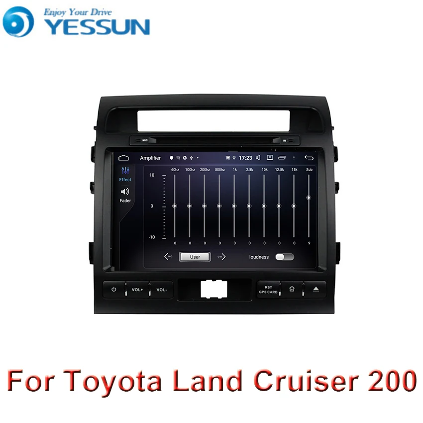 Для Toyota Land Cruiser 200 2007~ Android 9,0 автомобильный проигрыватель с радио и GPS с DSP Octa core 4G ram wifi авто мультимедиа