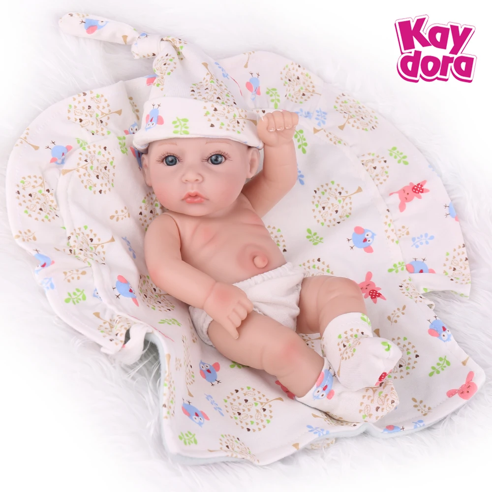 Реалистичная миниатюрная Кукла Reborn мягкая силиконовая кукла для всего тела 11