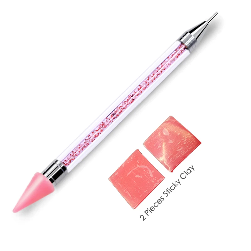 1set/lot quality Crystal Pen picking up Rhinestones Gems Sticky Wax Pencil DIY Tools for Nail art Cloth Diamond Picker Painting 