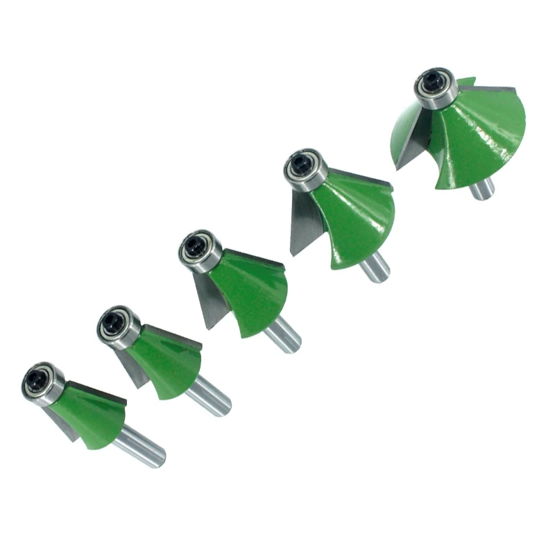

5Pcs 8Mm Shank Chamfer Router Bit 11.25 15 22.5 30 45 Degree Milling Cutter for Wood Woodorking Machine Tool