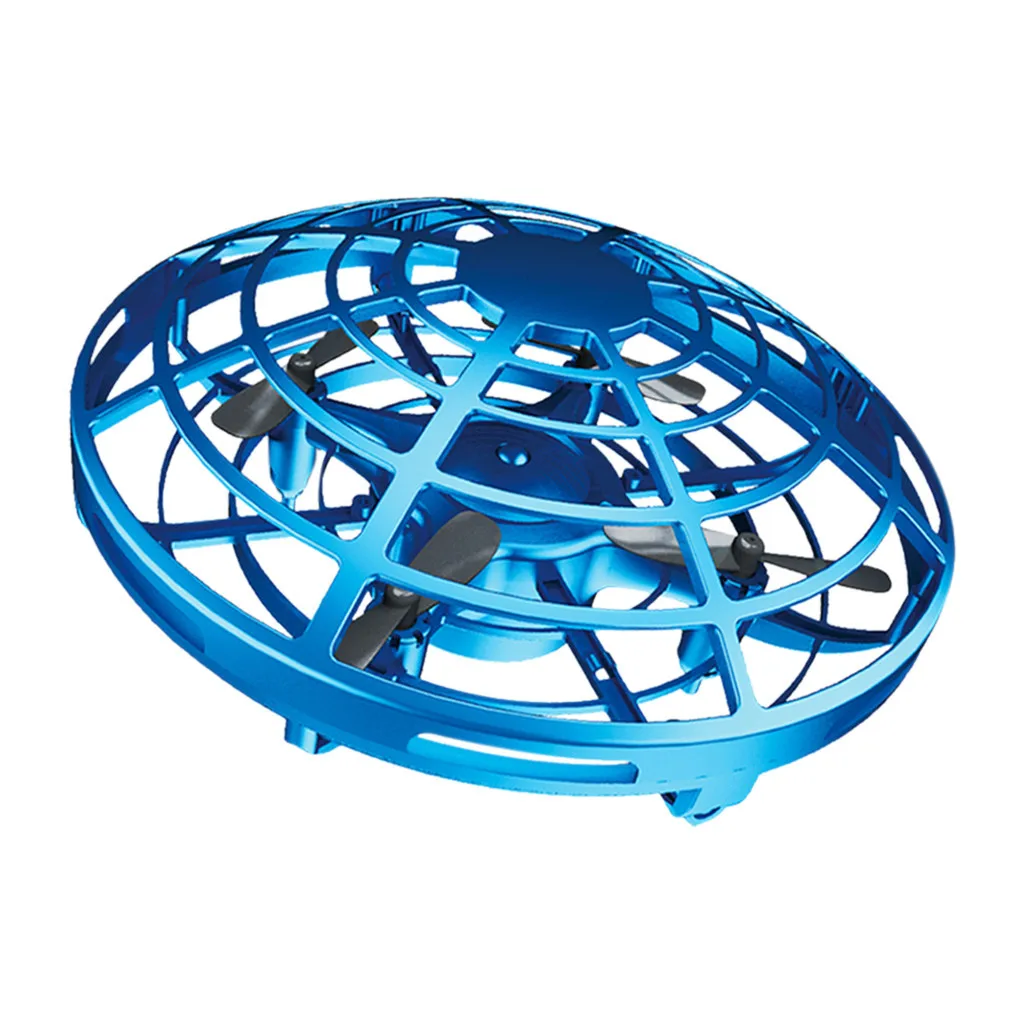 Мини-датчик антиколлизии индукционный ручной контроль высоты режим удержания Дрон «НЛО» Квадрокоптер детские игрушки Горячая# G30 - Цвет: Синий