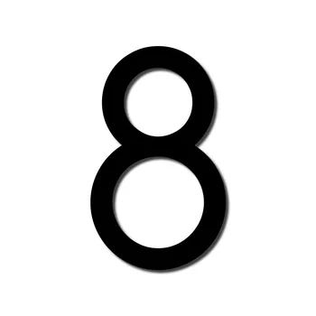 

Customized HOUSE NUMBER Avenida 8 High Quality Acrylic Large Cool Stylish Modern Gloss Black
