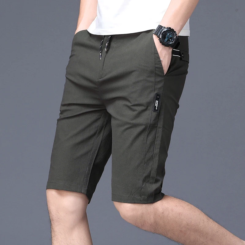 Новинка лета 2020 повседневные шорты бермуды мужские Модные однотонные пляжные