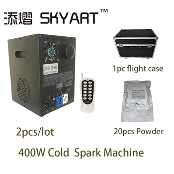 

Free shipping Flight Case Package 400W Cold Spark Firework Effect Machine for Wedding Celebration Party nightclub