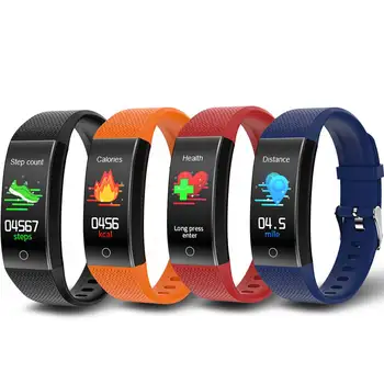 

QW18T Smart Watch Body Temperature Heart Rate Monitor Wristband IP68 Waterproof Sport Modes USB Direct Charger Smart Watch