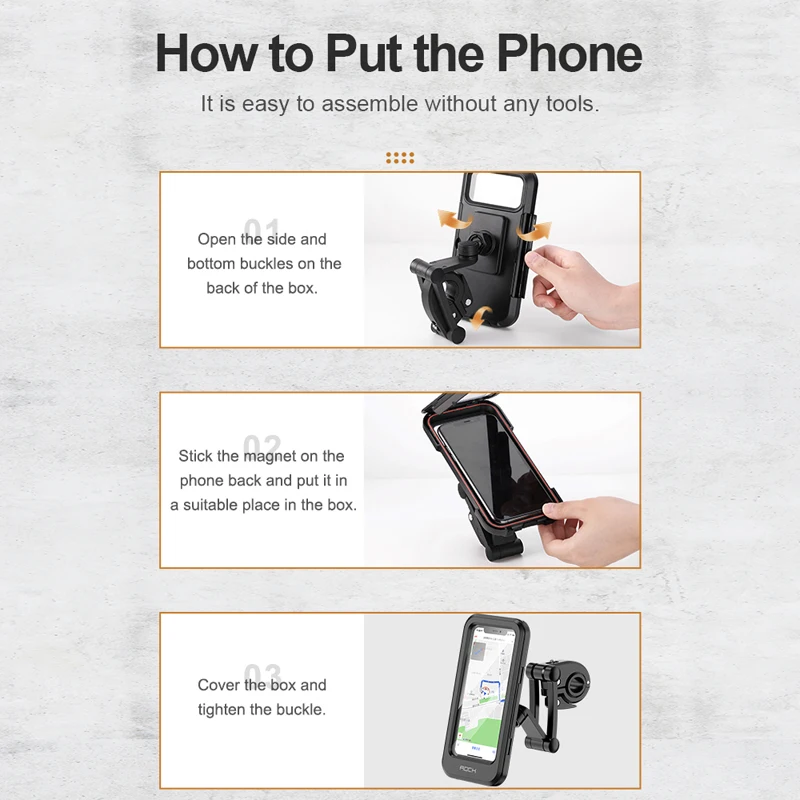 Gadgetoo Rock Universal Retractable Bike Phone Mount