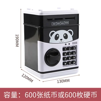 

Electronic Atm Piggy Bank for Kid Money Box Lockable Money Box Spaarpotten Voor Geld Piggy Bank Automatic Cartooon Pig HH50QG