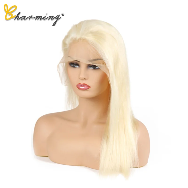 

613 Blonde Lace Front Wig Brazilian Straight 4x13 Lace Front Human Hair Wigs Pre Plucked Baby Hair Remy Glueless 613 Lace Wigs