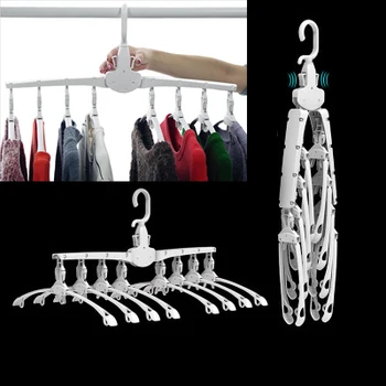 

8 in 1 Foldable Travel Home Camping Hangers Space Saving Clothes Hanger Magic Clothes Hangers J99Store