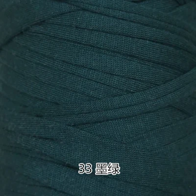 210 г/шт. необычная пряжа для ручного вязания, толстая нить для вязания крючком, тканевая пряжа «сделай сам», сумка, ковер, подушка, хлопковая ткань, футболка, пряжа - Цвет: 33 dark green
