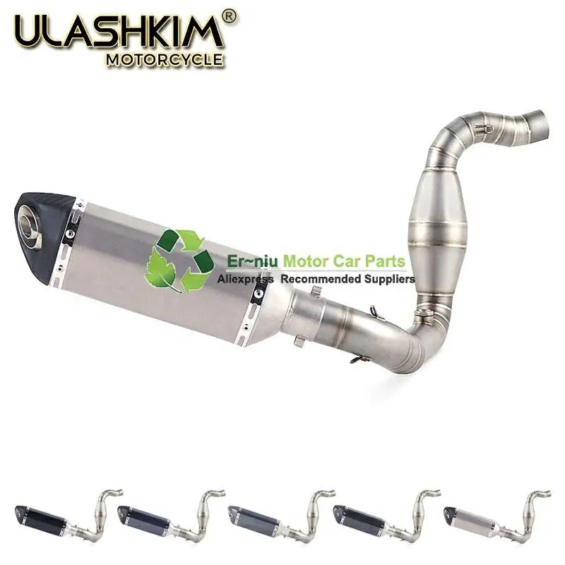 

Motorcycle Full System Exhaust Muffler Escape Slip On for bmw G310R G310GS G 310R G 310GS Middle Contact Pipe