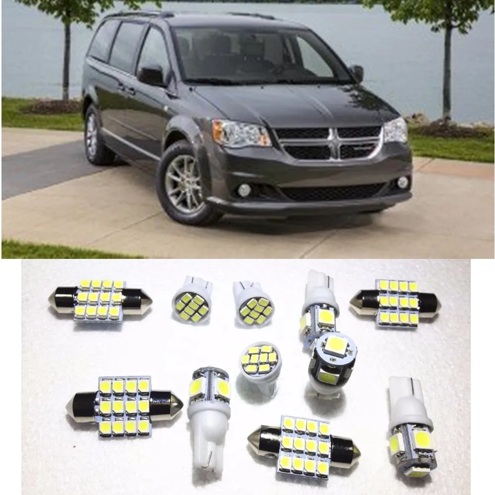 Светодиодный фонарь для Dodge Дротика Grand Caravan 2000 2019 11 комплектов|dome led|led white lightinterior
