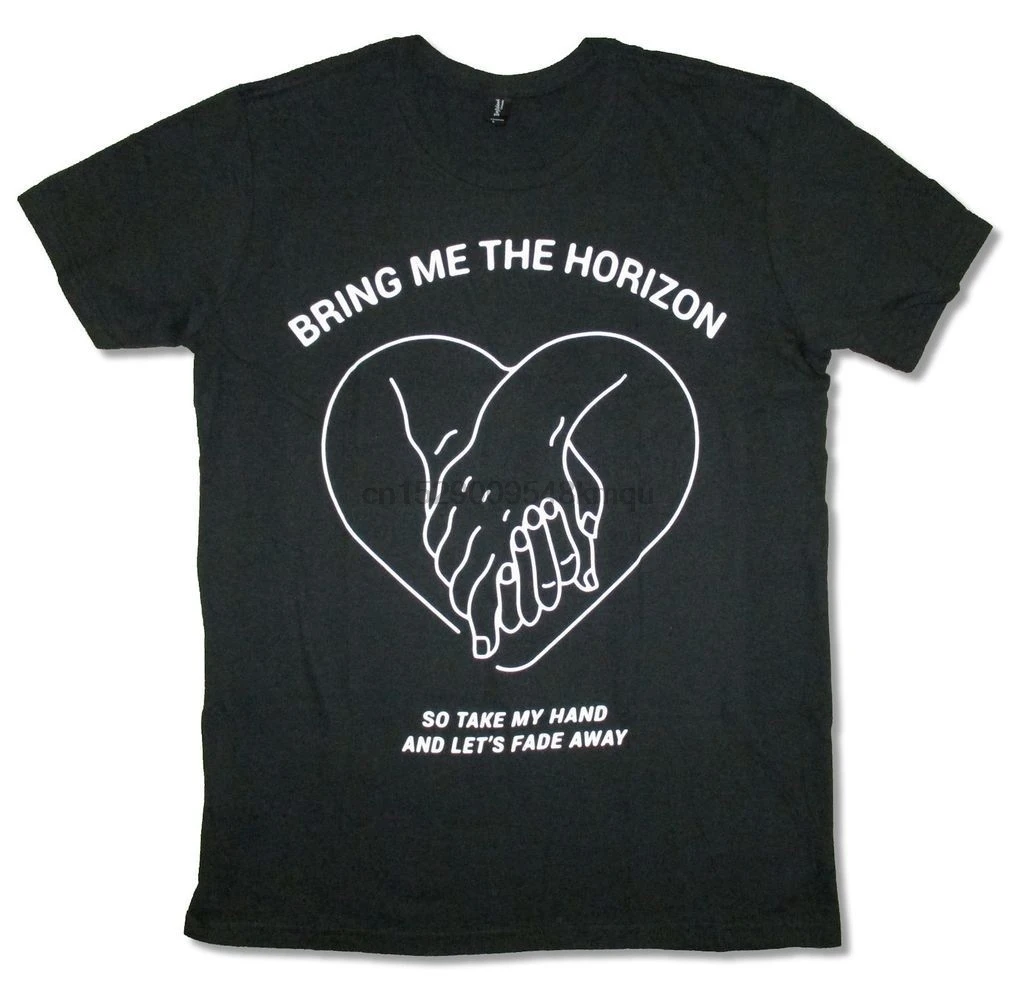 Bring Me The Horizon Take My Hand Fade out черная футболка новая официальная BMTH из 100% хлопка топы