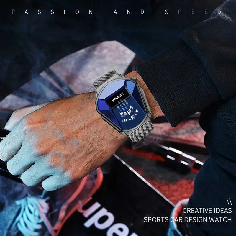 Top Brand Business Watches For Mens Luxury Men Wrist Watch Stainless Steel Technology Fashion Quartz Watch Reloj Hombre