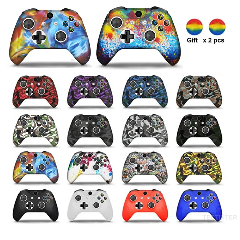 Silicone Case For Xbox One Slim Controller Gamepad Rubber Skin Protective Cover For Xbox One