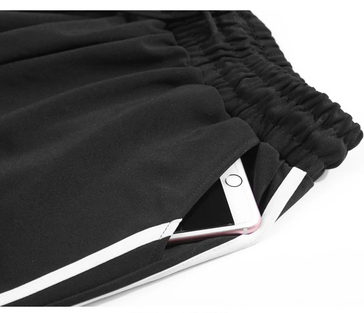 BIVIGAOS Trendy Fashion Thread Letter Sweatpants Women Spring Autumn New Students Loose Stripes Black Sport Casual Pants Joggers