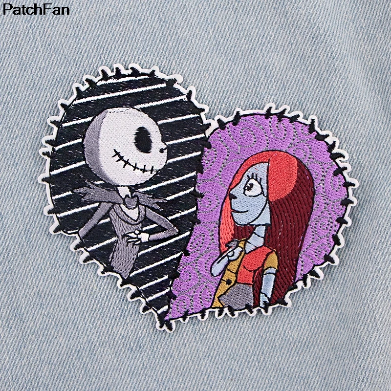 A2579 Patchfan Кошмар перед Рождеством вышитые DIY железо/пришить на ткань аксессуары новые популярные патчи Аппликации