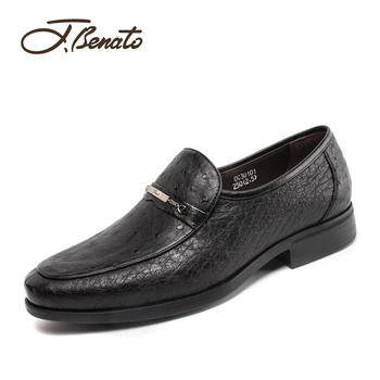

J.benato Men's shoes 2020 spring and summer new men's business formal shoes leather men's leather loafer shoe cover feet dad sho