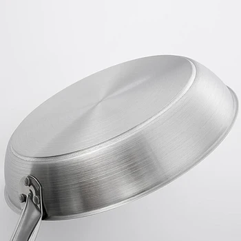 

Kitchen 20cm Induction Frying Pan Stainless Steel Frypan Skillet Cookware Accessories Cooking Tools