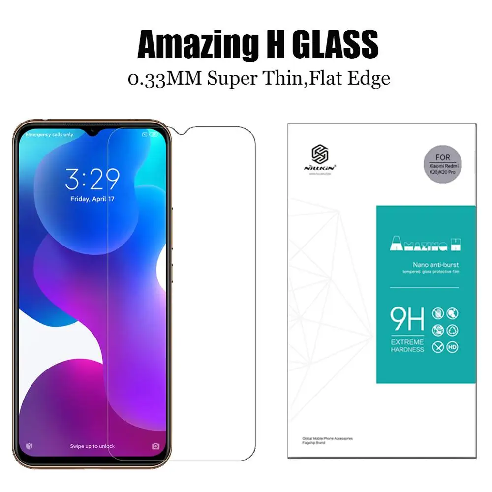 Стекло Nillkin для защиты экрана Xiaomi Mi 10 Lite 9 SE Mi9 9T Pro A3 8 закаленное стекло телефона T 7