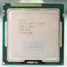 Intel core i5-2500 i5 2500 processador quad-core, cpu lga 1155 pc computador desktop cpu 100% trabalhando corretamente