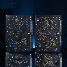 1 шт. милый А4 Фэнтези звезда Звездное небо животные бумажный документ сумки файл папка сумка для хранения Бронзовый бумажник на молнии школьные канцелярские принадлежности