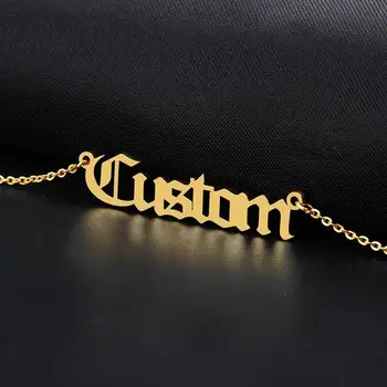 

Personalized Necklace Old English Font Name * Dainty Name Necklace * Personalized Jewelry * Birthday Gift * Gift for Her