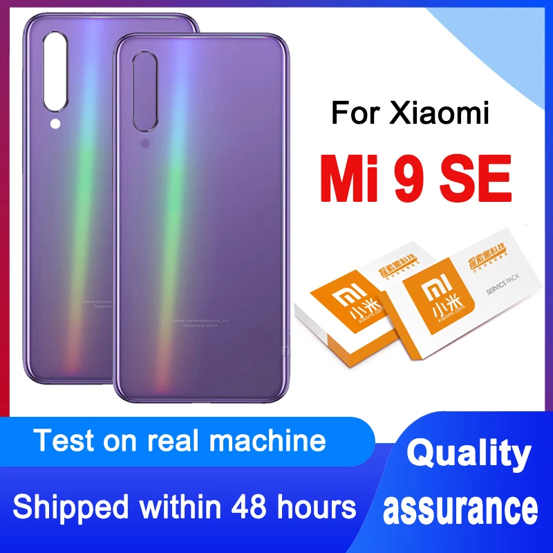 Original Back Housing Replacement For Xiaomi Mi 9 Se Cover Battery Glass With adhesive Sticker Mi9 Rear | Мобильные телефоны и