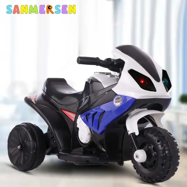 Children Electric Motorcycle Tricycle Off-road Charging Motorcar With Microphone Music Lighting Baby Three Wheels Ride On Cars 5