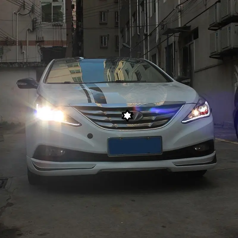 Automovil Drl автомобили Neblineros Para авто светодиодные ходовые фары автомобильные фары в сборе 11 12 13 14 для hyundai Sonata