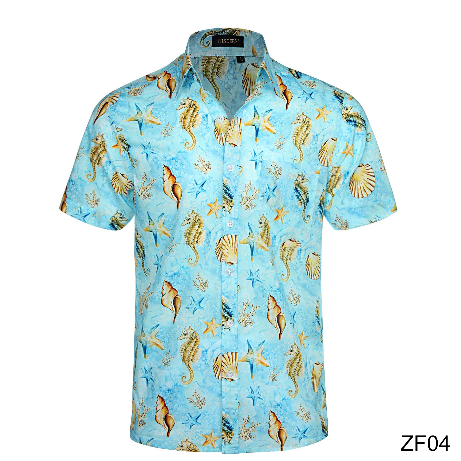 Свадебная Праздничная HISDERN Мужская гавайская рубашка с цветочным принтом и