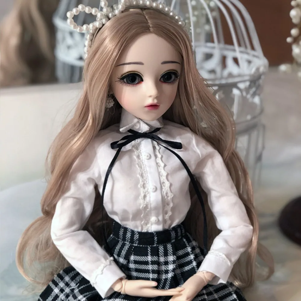 

60cm Doris Katie BJD Doll Makeup Set Eyes Changeable Doll 1/3 BJD reborn Dolls 100% Handwork bebe doll For Girl Birthday Gifts