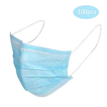 

50pcs Women Men Face Mask Earloop Mask Anti-Dust Masks For Work Protection Half Mask Filter Anti Pollen Allergy Mask