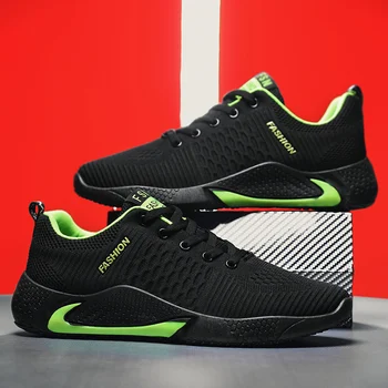 

2020 Mesh Men Casual Shoes Fashion Men Shoes Comfortable Breathable Walking Sneakers Flying Woven Sport Shoes Tenis Masculino