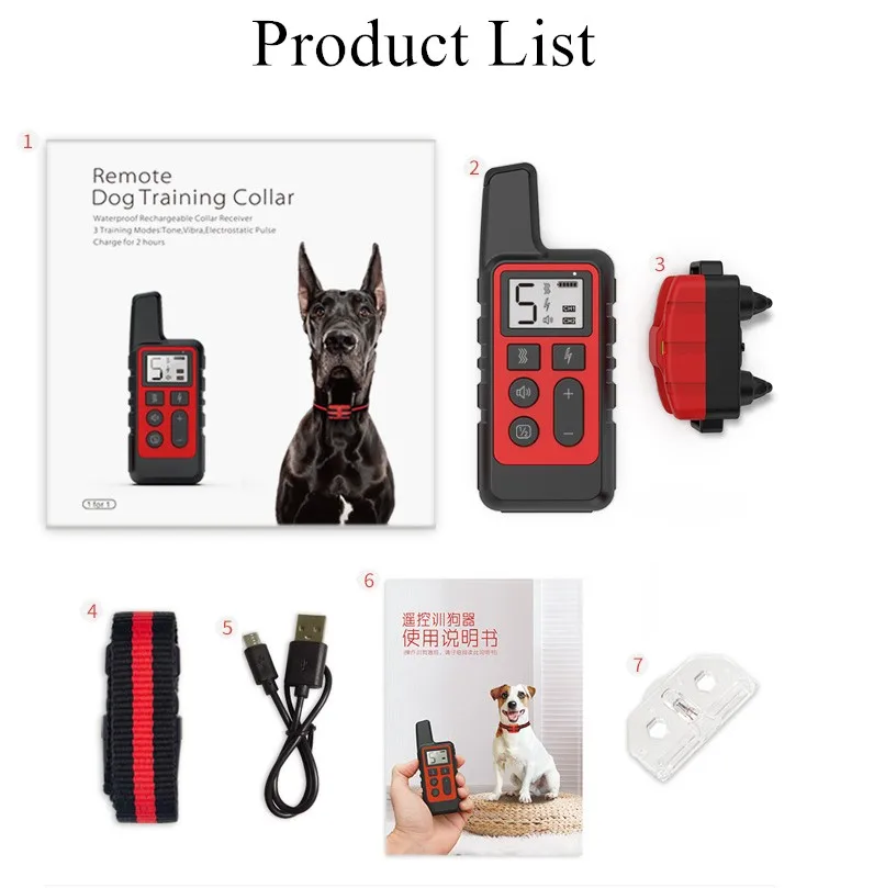 Anti Dog Barking Devices Dog Electric Shock Collar Training Ultrasound Agility Equipment Remote Shocker German Shepherd