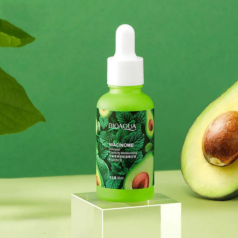 1pcs Avocado Elastic Moisturizing Face Serum Hydrating Brightening ...