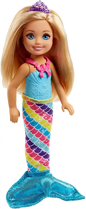Online Muñeca Barbie Chelsea Original dreamtopia Boneca princesa sirena muñeca con luces de arco iris niñas juguetes para regalo de cumpleaños de niños