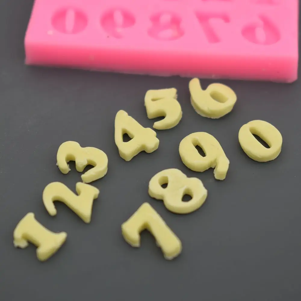 Silicone Numbers Mould Cake Cookies Decorating Mat Chocolate Baking Mold Cake Decorating Tool Chocolate Candy Moulds