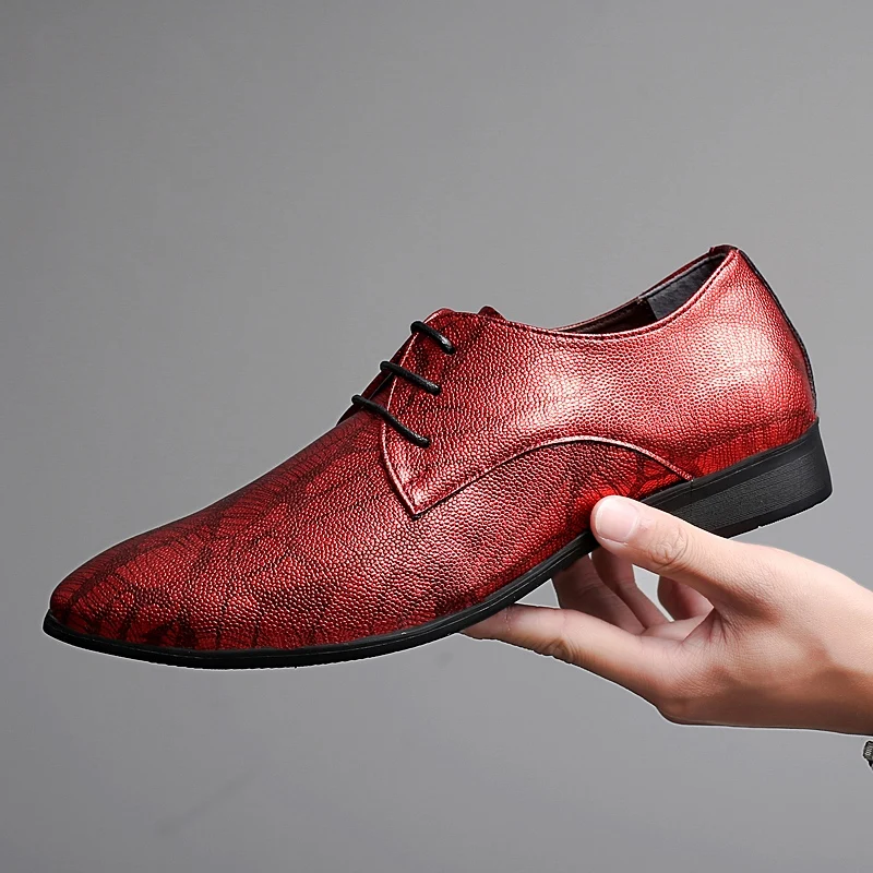 designer blue camouflage leather men shoes luxury brand snake skin wedding dress male footwear fashion man oxford shoes for men (25)