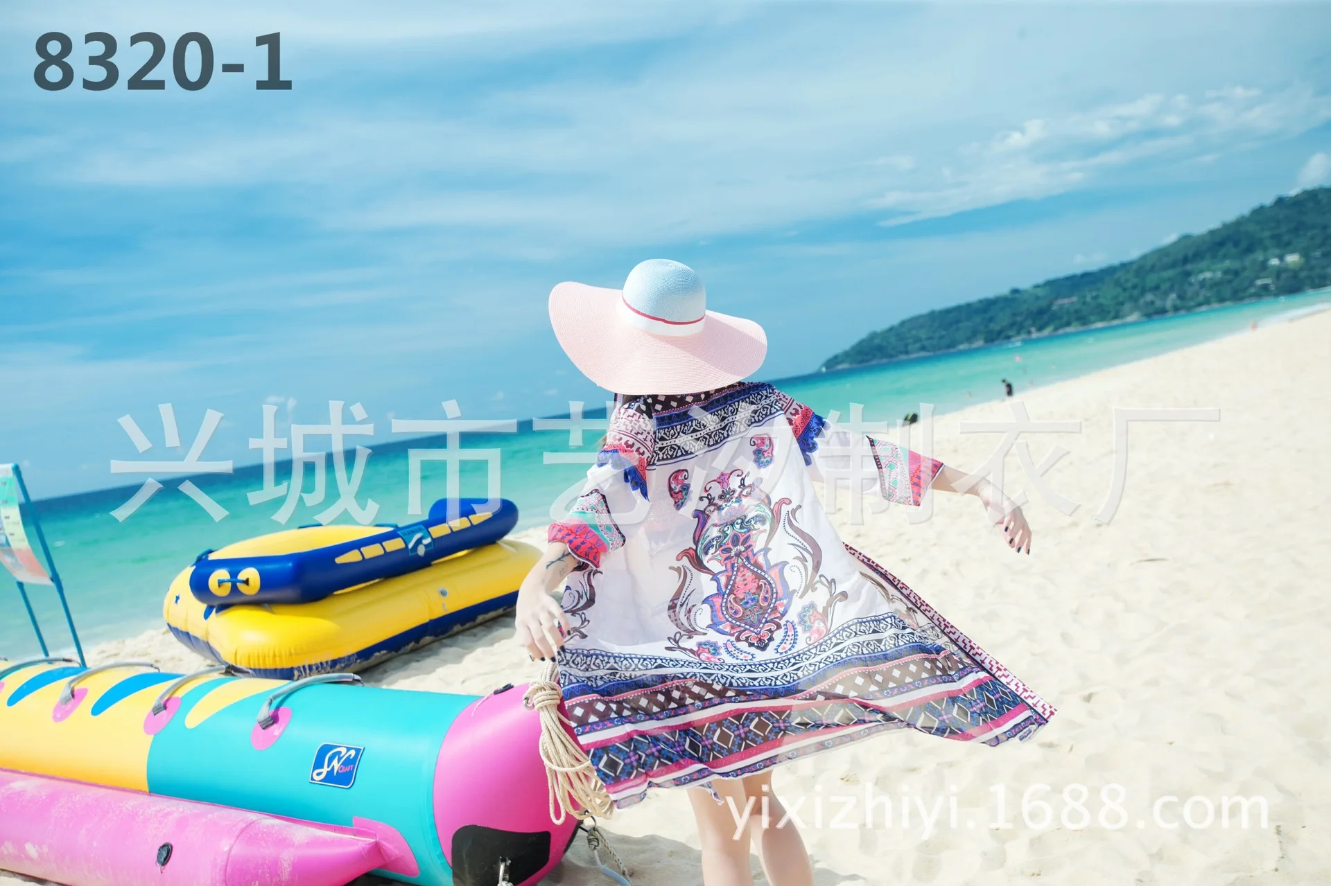 

2018 New Style Qihai Hot Selling Totem Three-piece Set Boxers Sports CONSERVATIVE WOMEN'S Swimwear