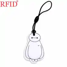 UID S50 карта 1K 13,56 Mhz сменная перезаписываемая IC карта значок брелок жетон метка NFC RFID мультфильм падение клей брелоки 1 шт