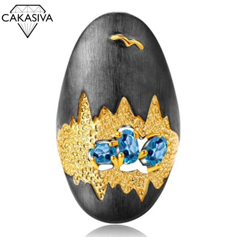 

Fashion Modern Exaggerated Landscape Scenery Mood Ring Zircon Ring